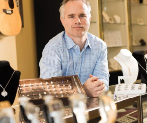 photo of Graduate gemologist Greg Glemser, co-founder and owner of Doylestown Gold Exchange