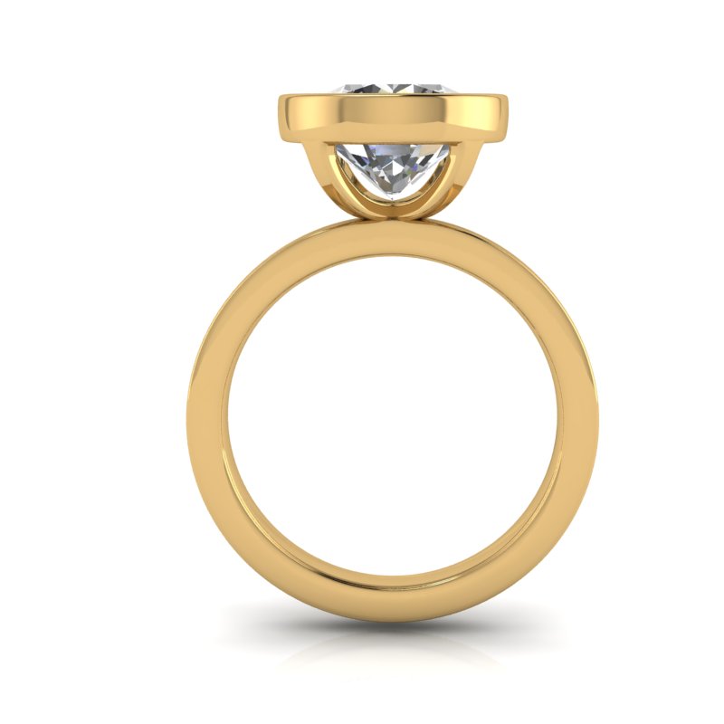 a gold engagement ring from a Bucks County Jeweler